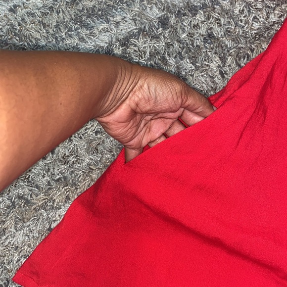 Fridaze Linen Redefined zip front swing 100% Linen jacket sz 1X red - Picture 2 of 7